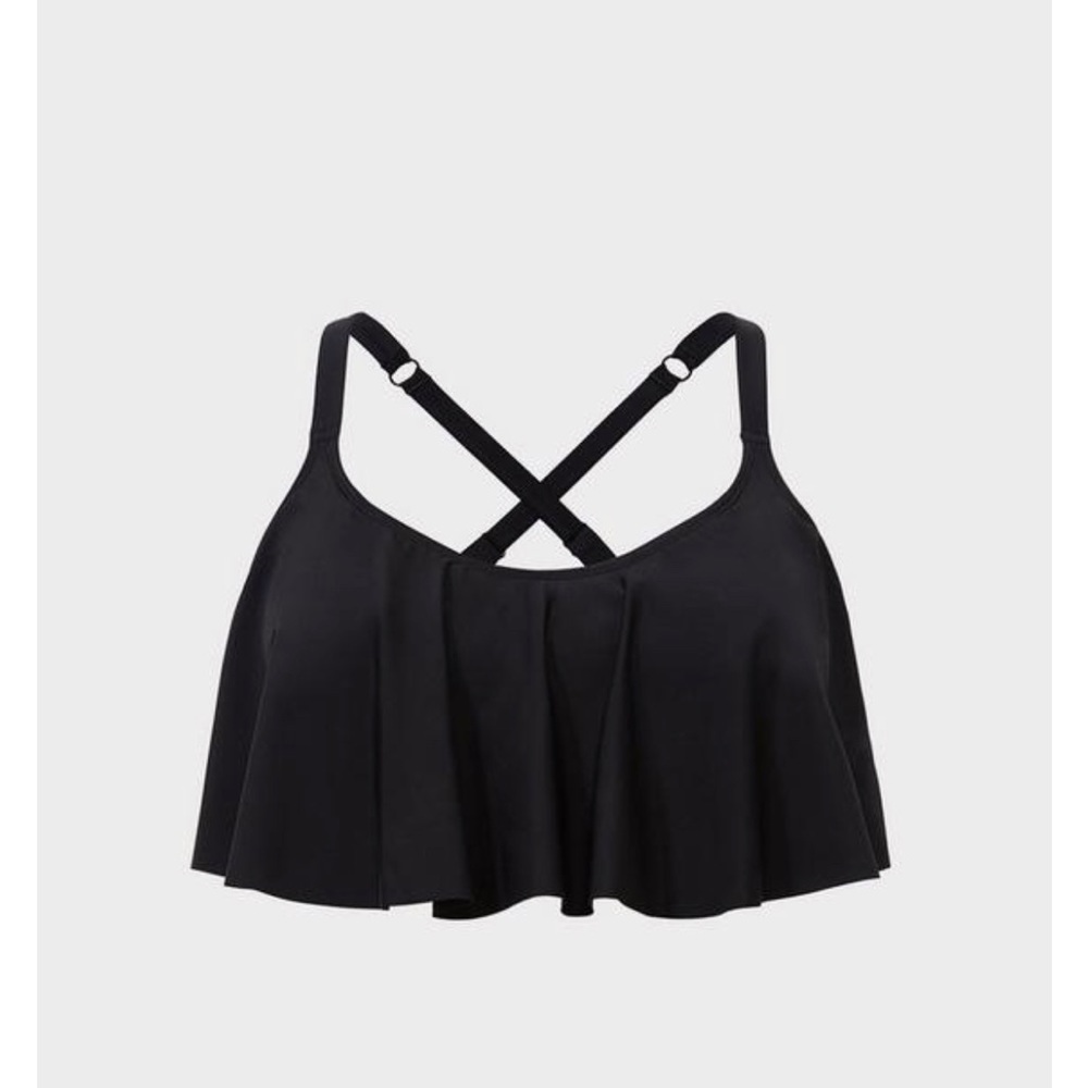 New! Torrid sz 2 Flounce‎ Swim Bathing Suit Top 2X